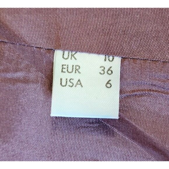 Caroline Charles Women's 2 Piece Skirt Suit Jacket/Skirt Set Dusty Violet Size 6 - Picture 13 of 16